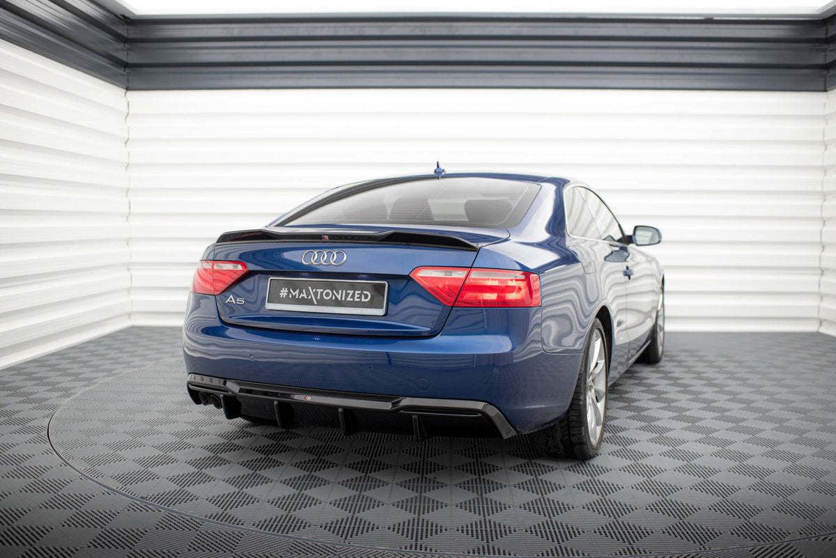 Heckspoiler Lippe 3D Audi A5 Coupe 8T schwarz Hochglanz – Ansicht 1