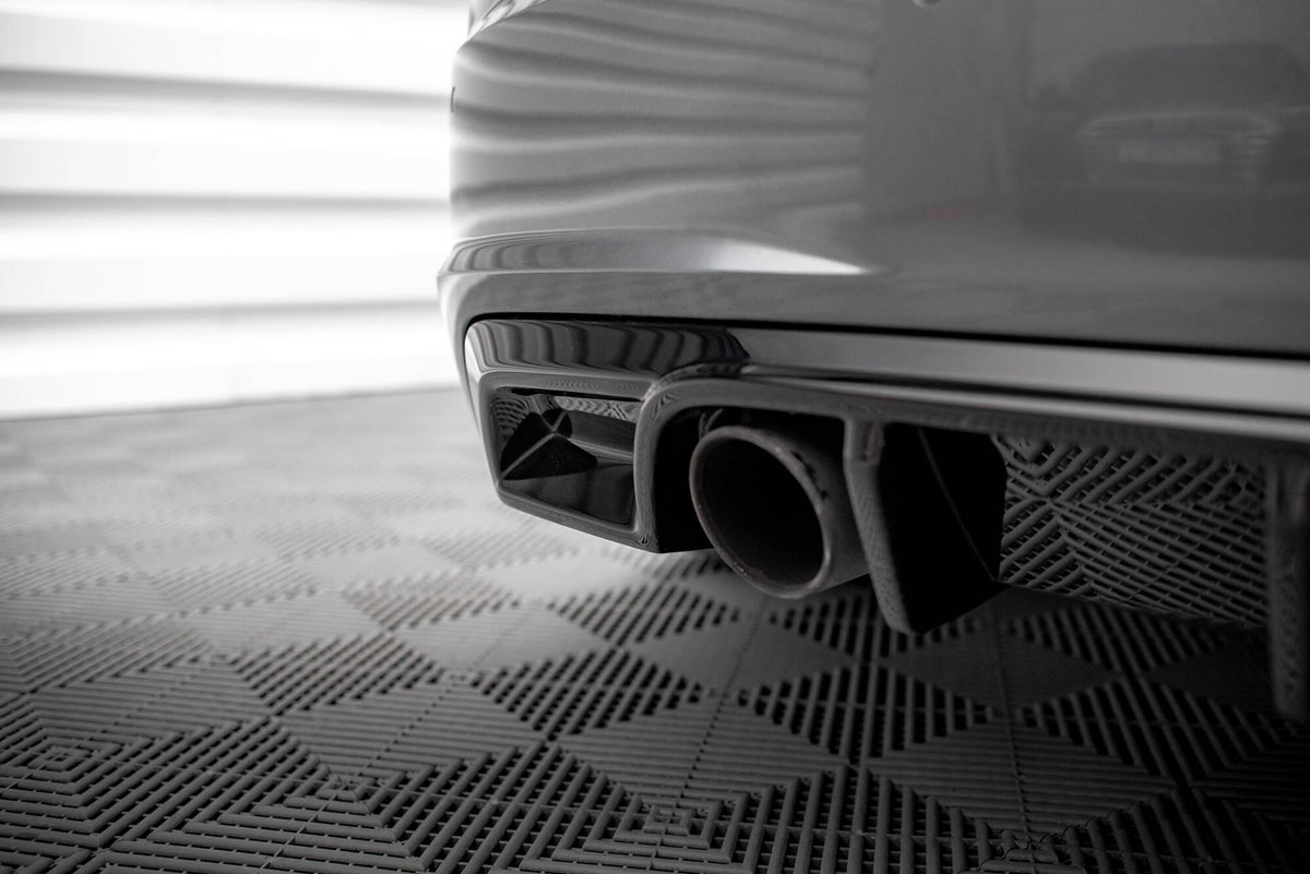 Diffusor Heck Ansatz passend für Audi TT S-Line 8S schwarz Hochglanz – Ansicht 5