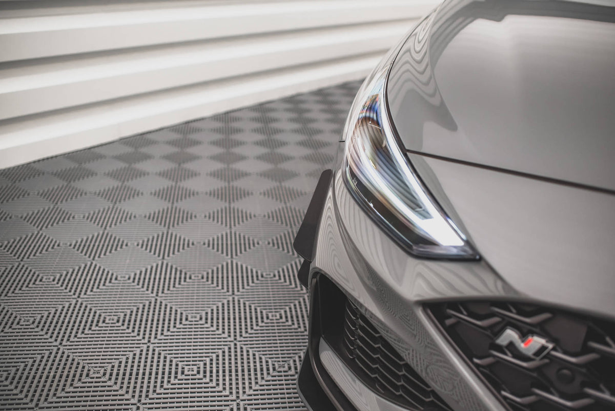Stoßstangen Flaps Wings vorne Canards passend für Hyundai I30 N / I30 N-Line Hatchback/Fastback Mk3 Facelift – Ansicht 1