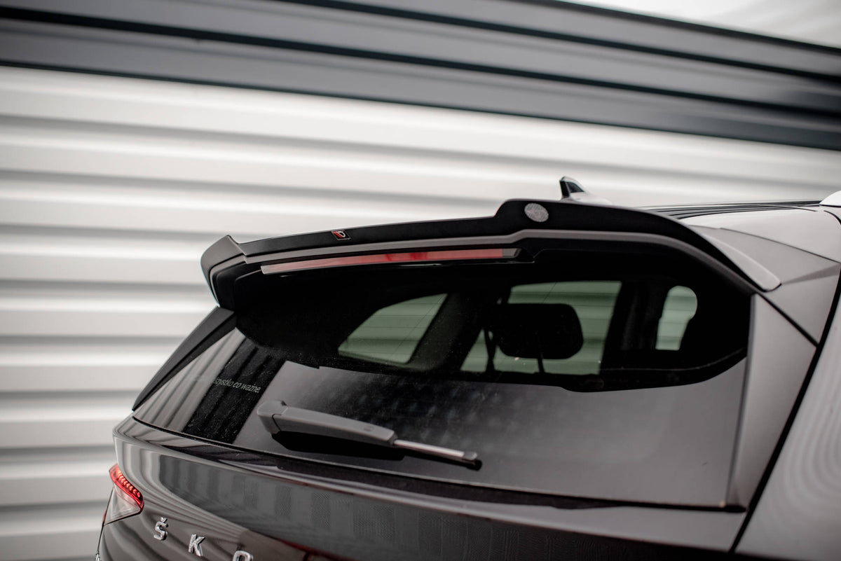 Heckspoiler Lippe Skoda Enyaq iV schwarz Hochglanz – Ansicht 3