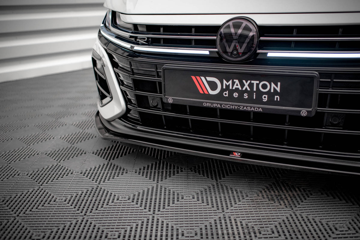 Street+ Spoilerlippe Front Ansatz V.3 passend für VW Arteon R Limousine / Shooting Brake Mk1 Facelift schwarz Hochglanz – Ansicht 3