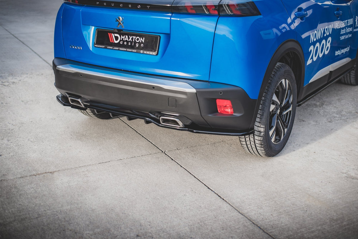 Street+ Mittlerer Diffusor RACE passend für Peugeot 2008 Mk2 schwarz Hochglanz – Ansicht 7