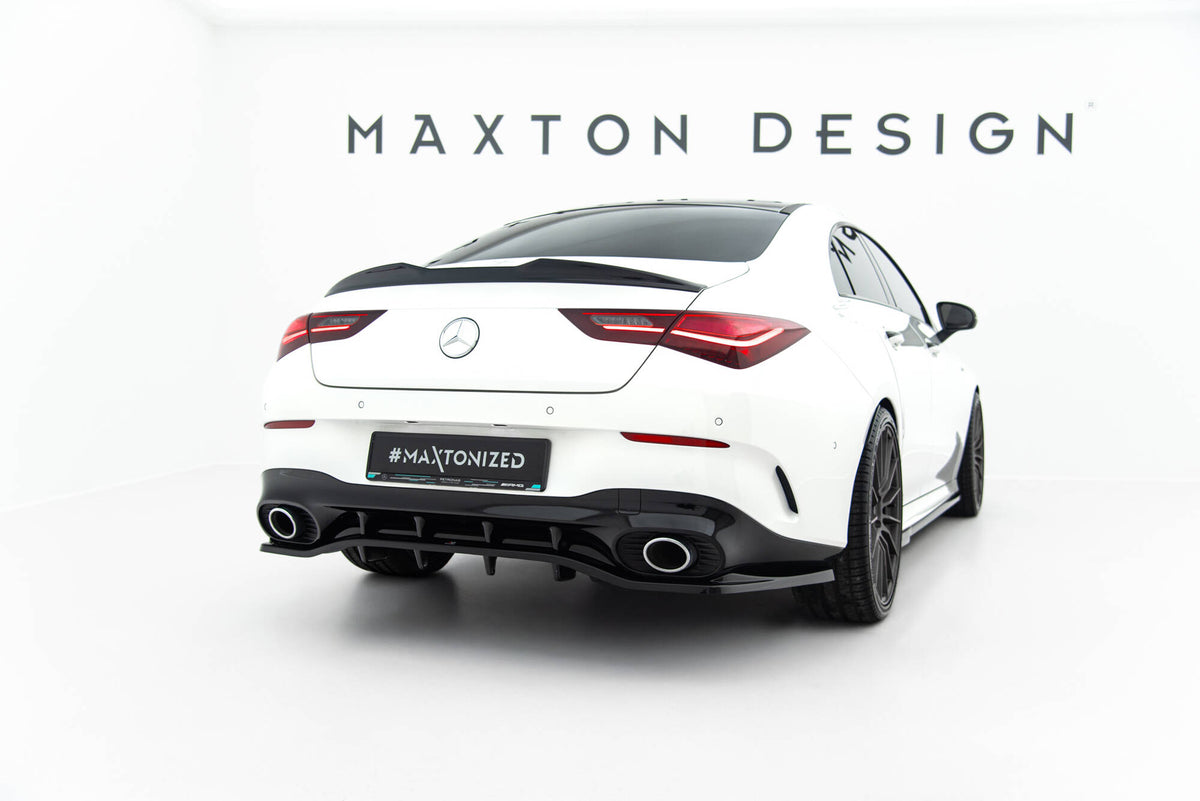 Heckspoiler Lippe 3D Mercedes-Benz CLA Coupe C118 Facelift schwarz Hochglanz – Ansicht 1