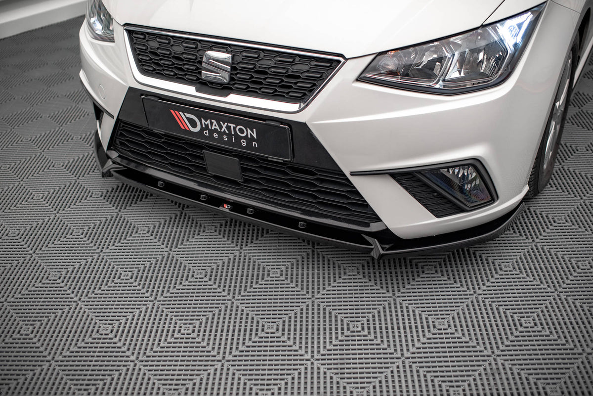 Street+ Spoilerlippe Front Ansatz V.1 passend für Seat Ibiza FR/ Standard Mk5 schwarz Hochglanz – Ansicht 3