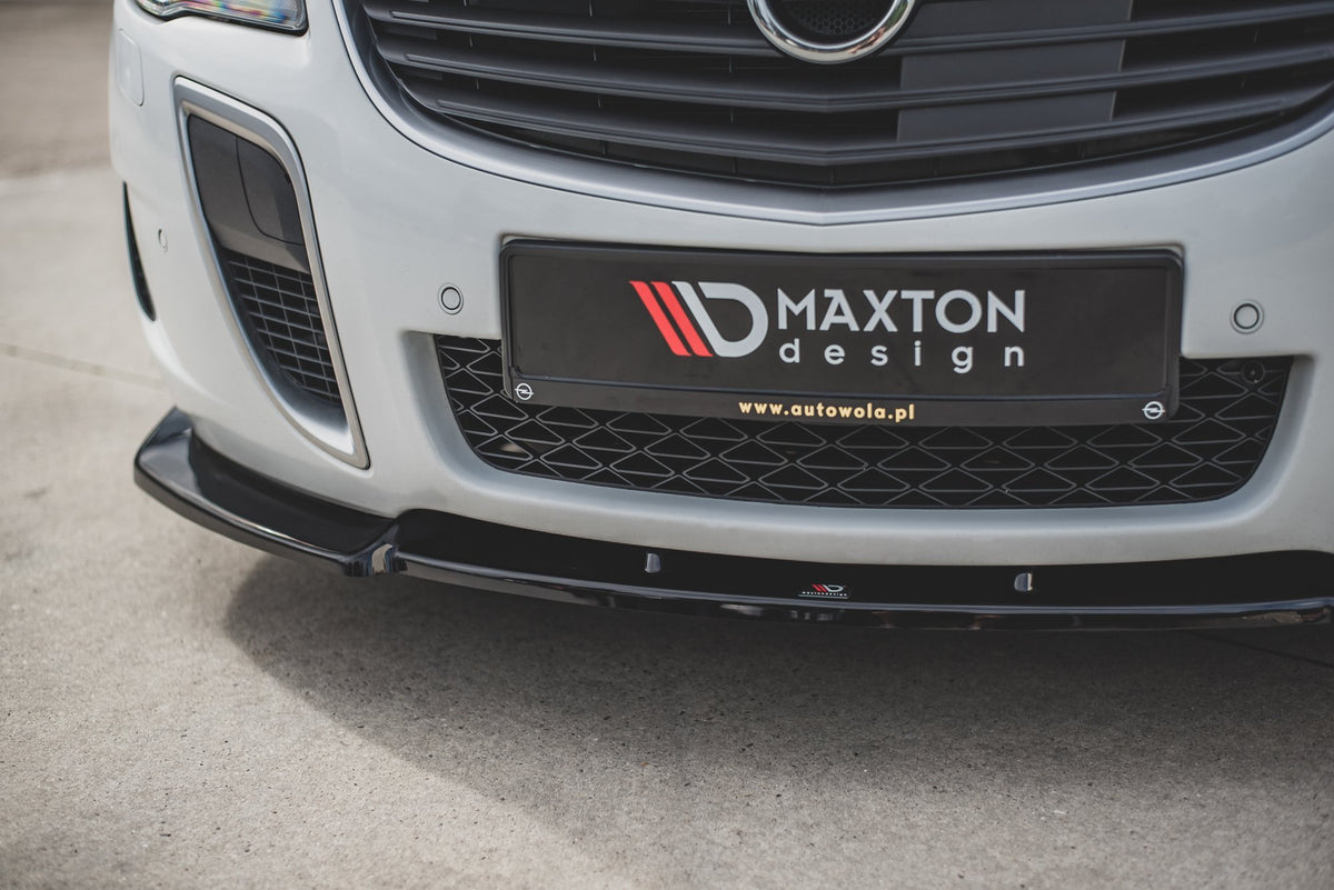 Street+ Spoilerlippe Front Ansatz V.1 passend für Opel Insignia Mk. 1 OPC Facelift schwarz Hochglanz – Ansicht 3