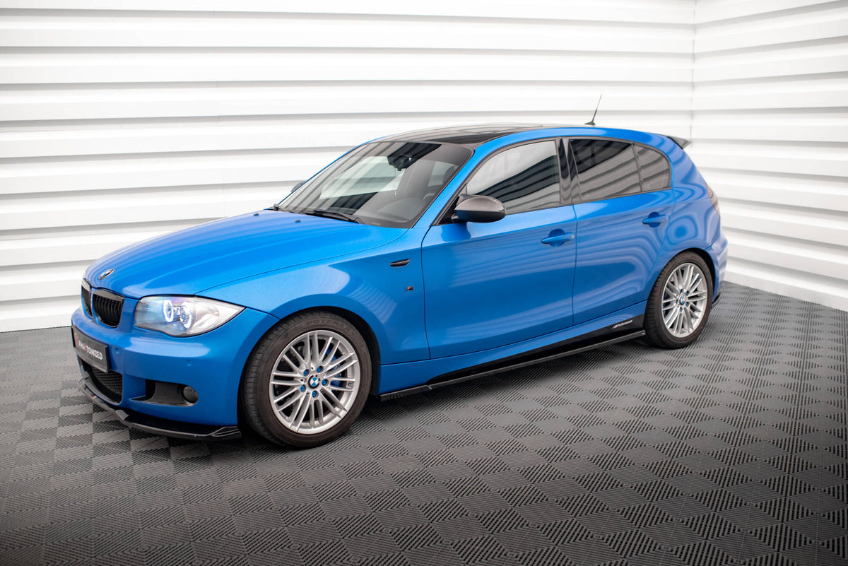 Street+ Seitenschweller Leisten passend für BMW 1er M-Paket E87 Facelift schwarz Hochglanz – Ansicht 4