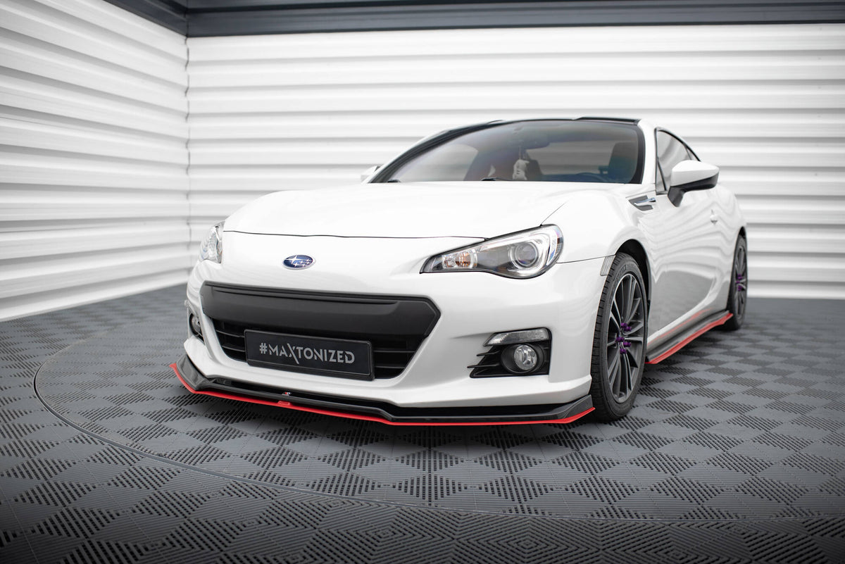 Front Ansatz V.3 für Subaru BRZ schwarz Hochglanz – Ansicht 3