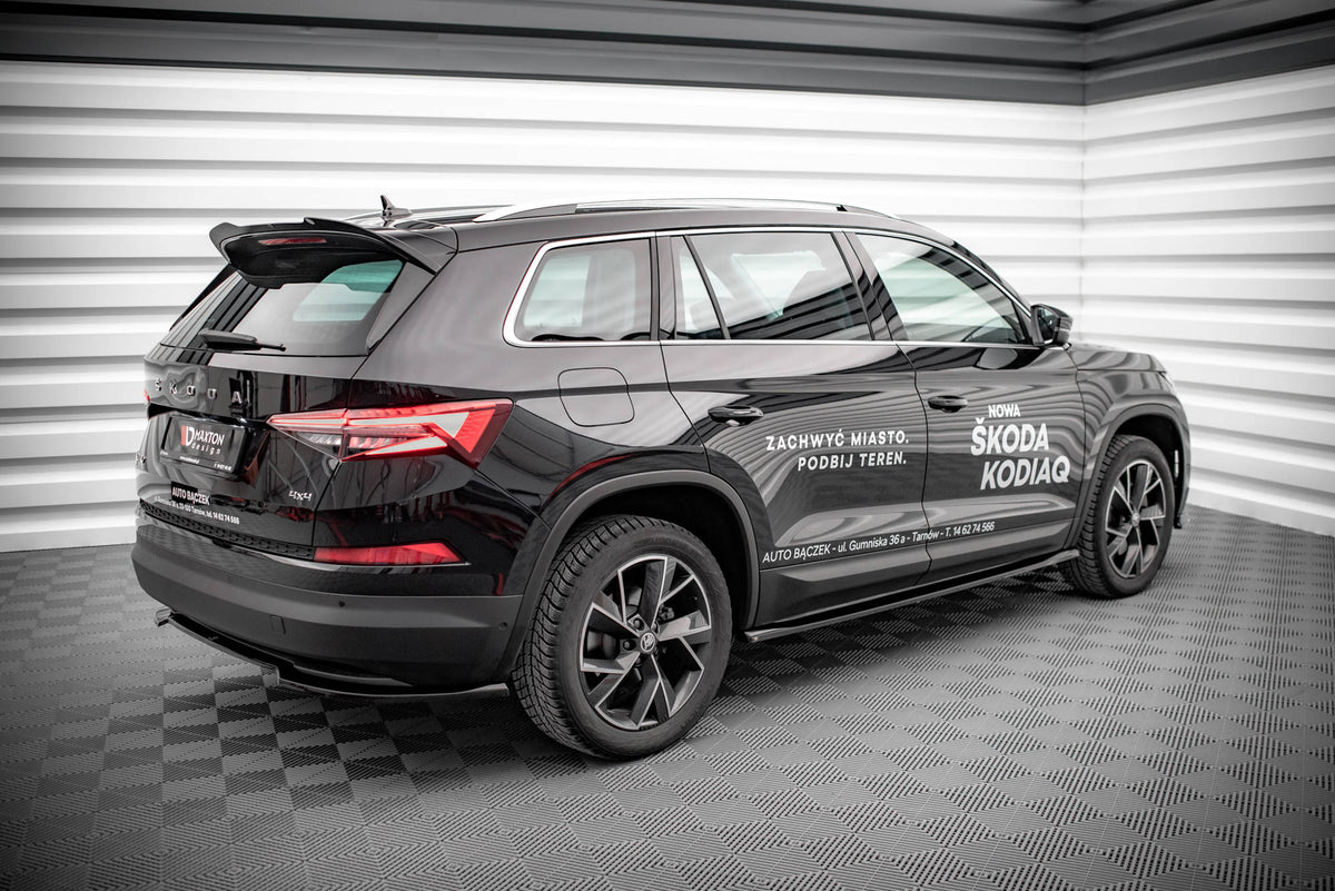 Street+ Seitenschweller Leisten passend für Skoda Kodiaq Mk1 Facelift schwarz Hochglanz – Ansicht 1
