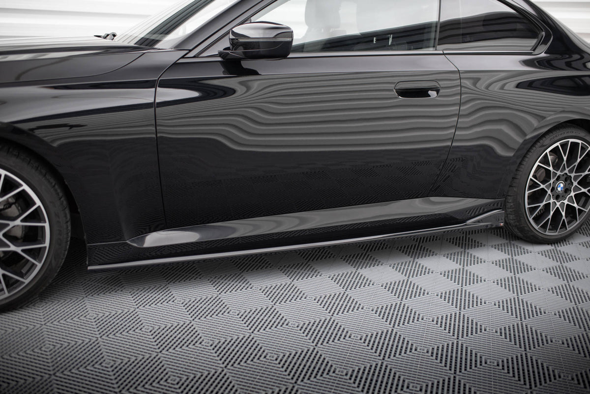 Street+ Seitenschweller Leisten V.2 passend für BMW 2 Coupe G42 schwarz Hochglanz – Ansicht 4