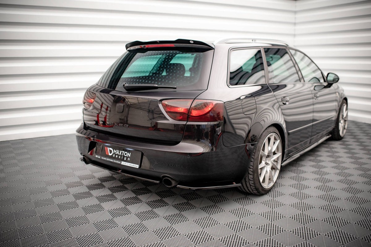 Heck Ansatz Flaps Diffusor passend für Seat Exeo schwarz Hochglanz – Ansicht 3