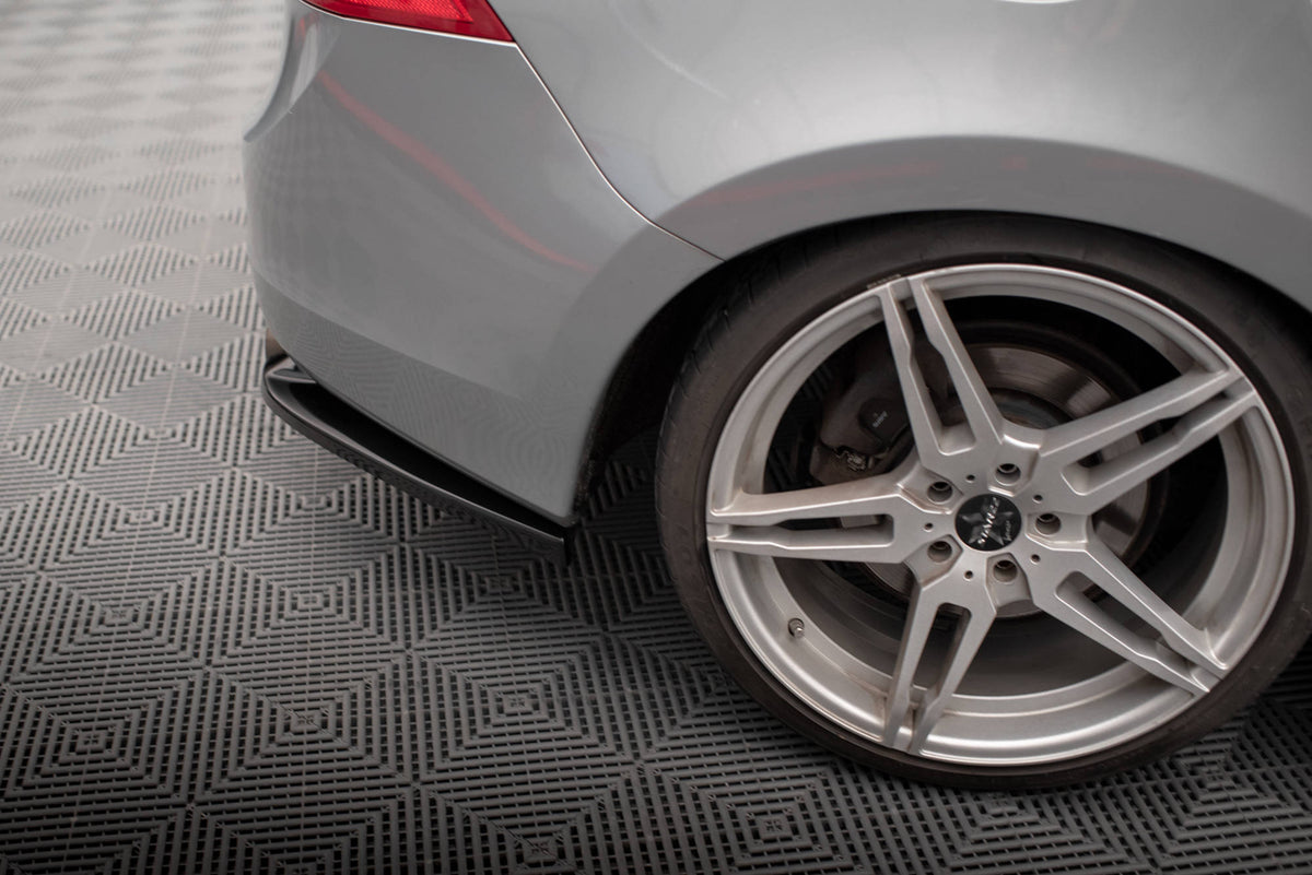Heck Ansatz Flaps Diffusor passend für Volvo S60 Mk2 schwarz Hochglanz – Ansicht 4
