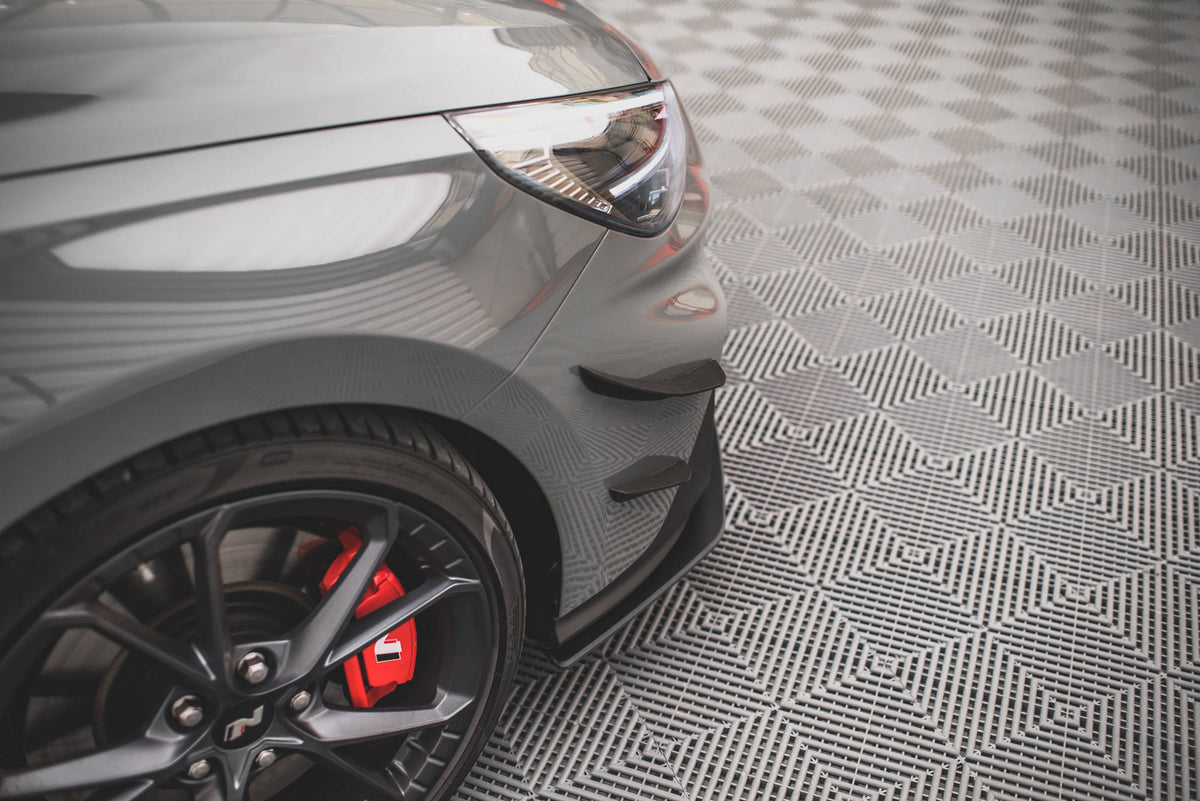 Stoßstangen Flaps Wings vorne Canards passend für Hyundai I30 N / I30 N-Line Hatchback/Fastback Mk3 Facelift – Ansicht 4