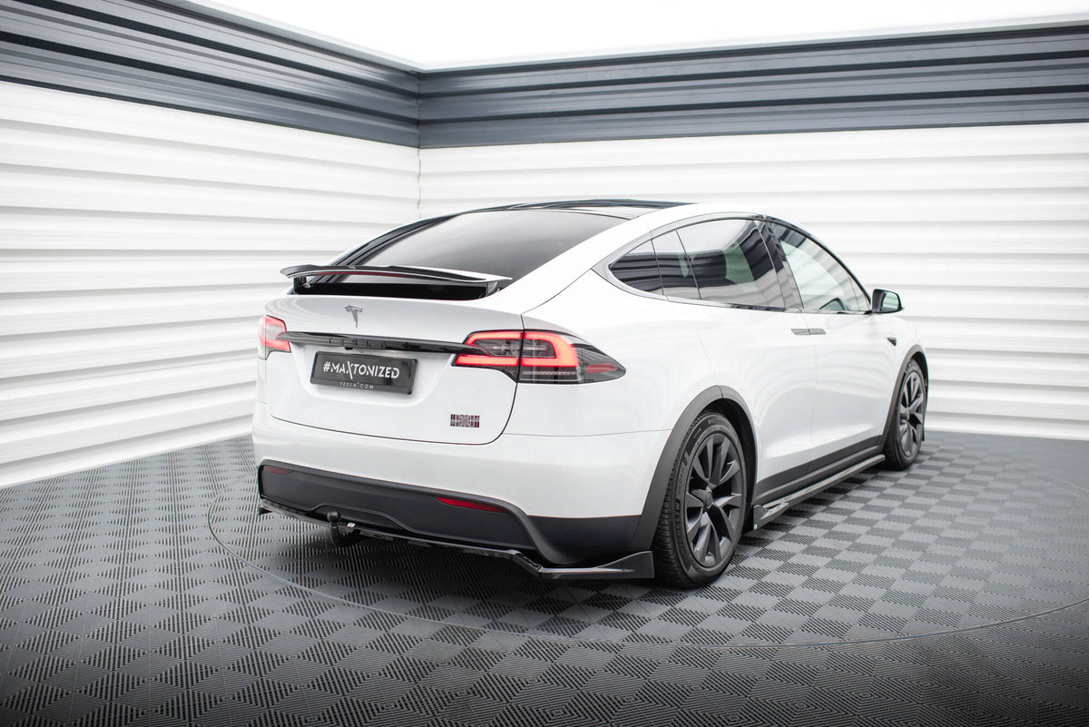Street+ Mittlerer Diffusor RACE passend für Tesla Model X Mk1 Facelift schwarz Hochglanz – Ansicht 5