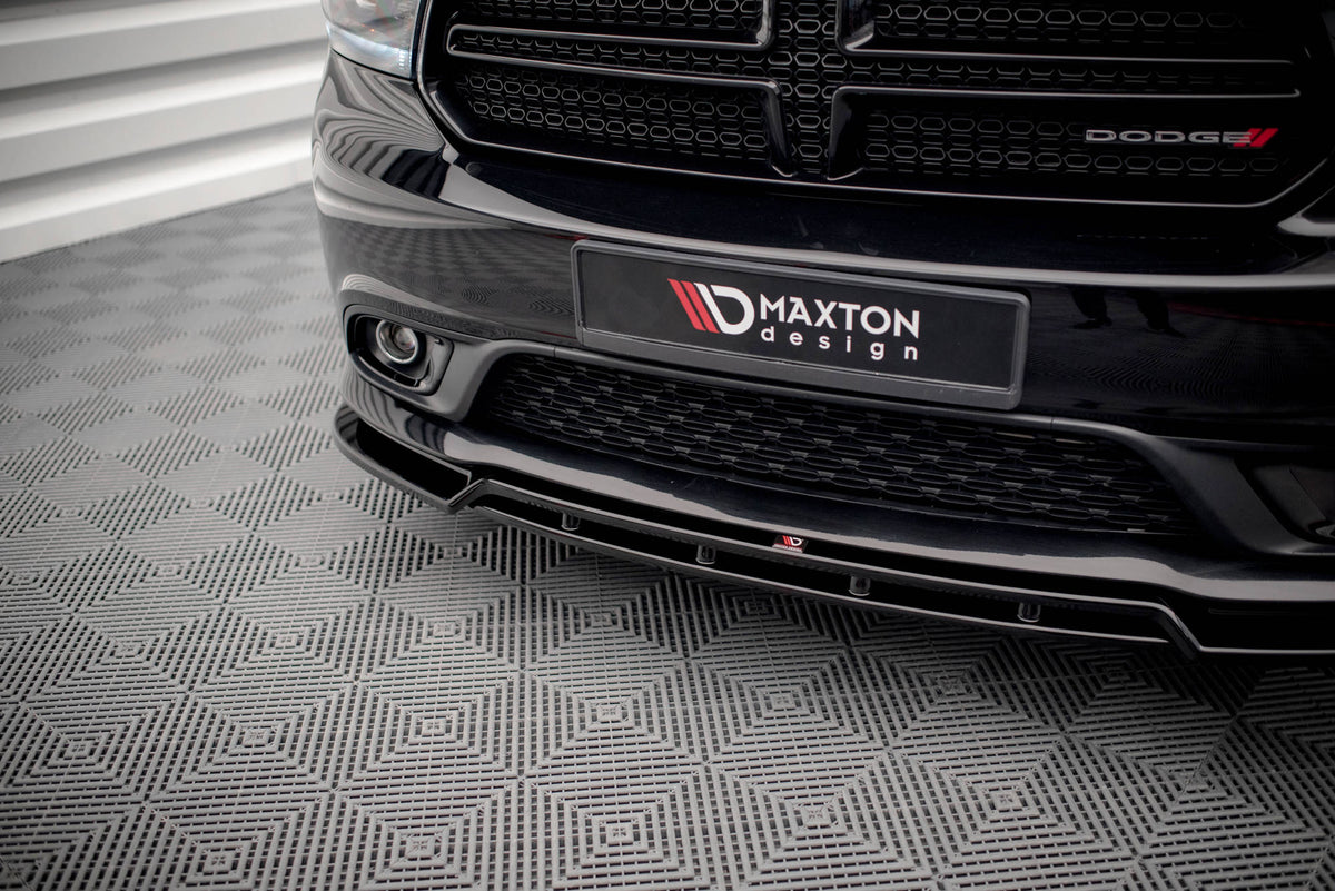 Street+ Spoilerlippe Front Ansatz passend für Dodge Durango RT Mk3 schwarz Hochglanz – Ansicht 3