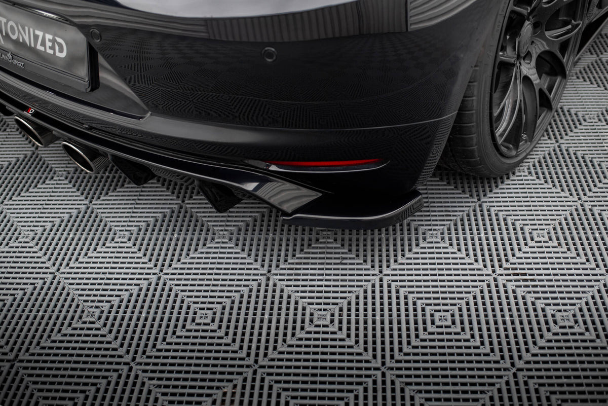 Heck Ansatz Flaps Diffusor V.2 passend für VW Scirocco Mk3  schwarz Hochglanz – Ansicht 5