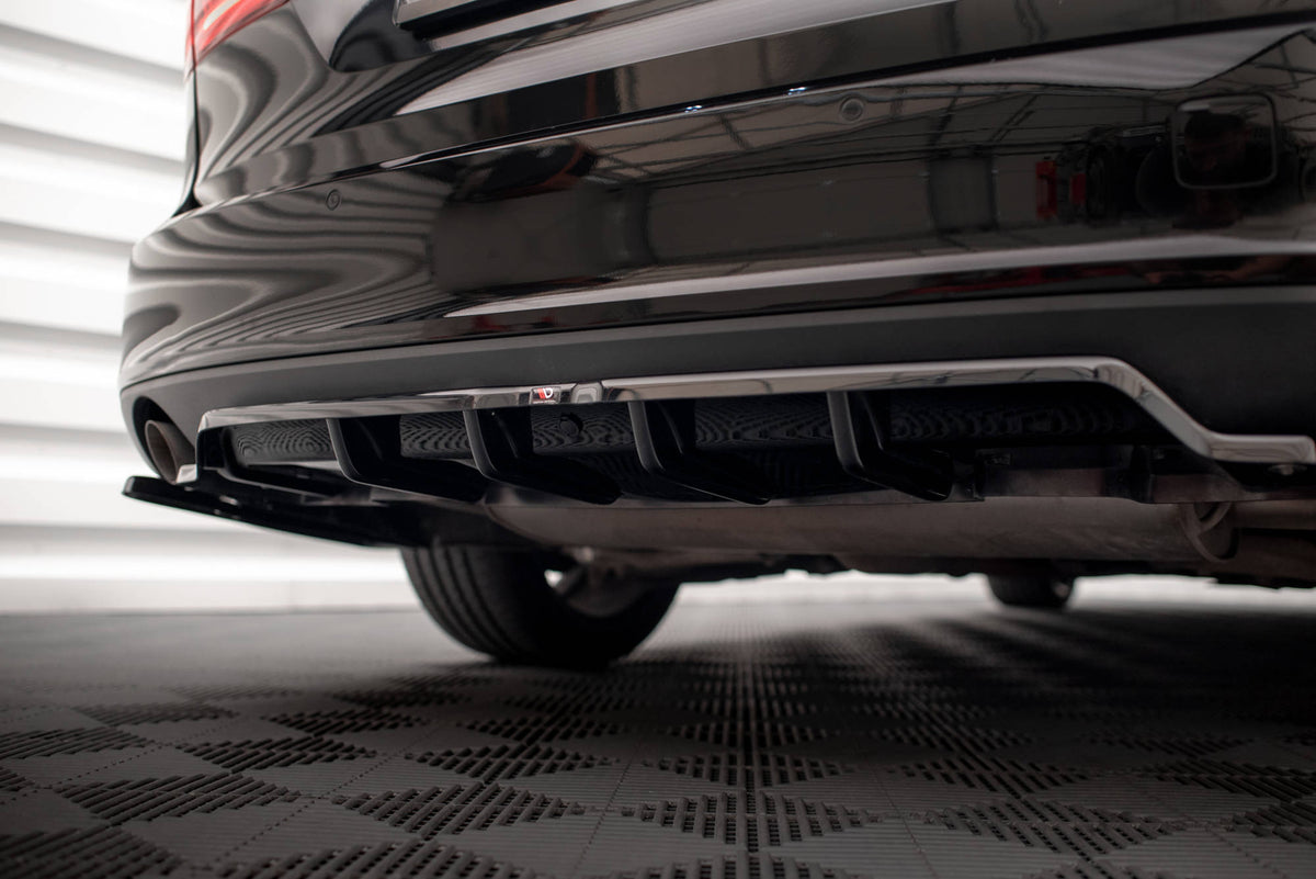 Street+ Mittlerer Diffusor RACE V.2 passend für Volvo V90 Mk2 schwarz Hochglanz – Ansicht 6