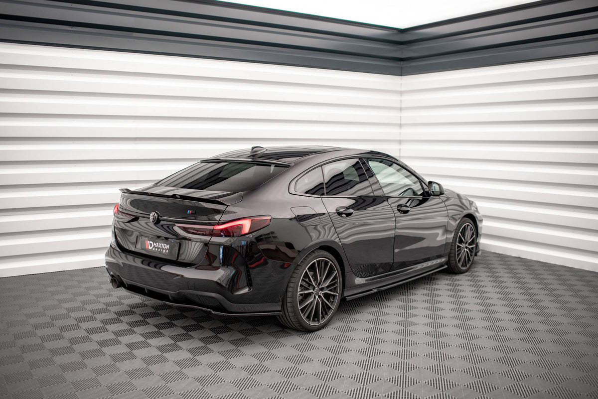 Heck Ansatz Flaps Diffusor passend für BMW 2 Gran Coupe M-Paket F44 schwarz Hochglanz – Ansicht 3