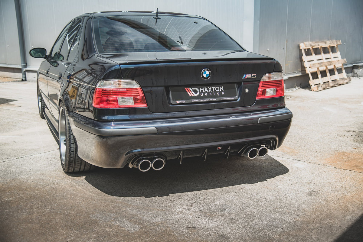 Diffusor Heck Ansatz passend für BMW M5  / 5 M-Paket E39 schwarz Hochglanz – Ansicht 7