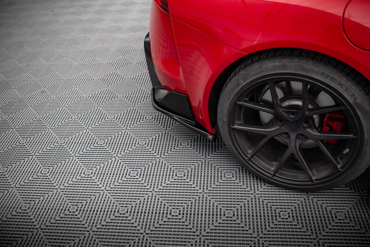 Heck Ansatz Flaps Diffusor V.3 passend für Toyota Supra Mk5 schwarz Hochglanz – Ansicht 3