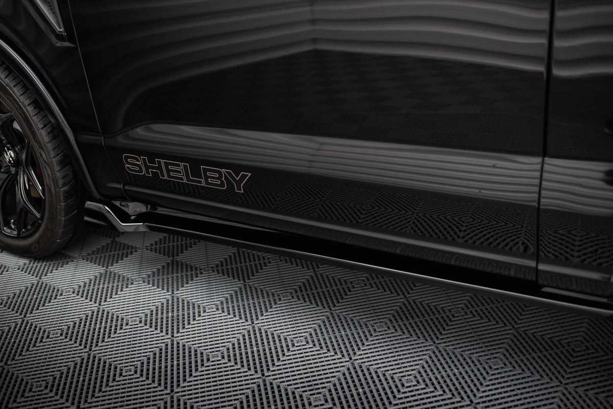 Street+ Seitenschweller Leisten passend für Shelby F150 Super Snake schwarz Hochglanz – Ansicht 6