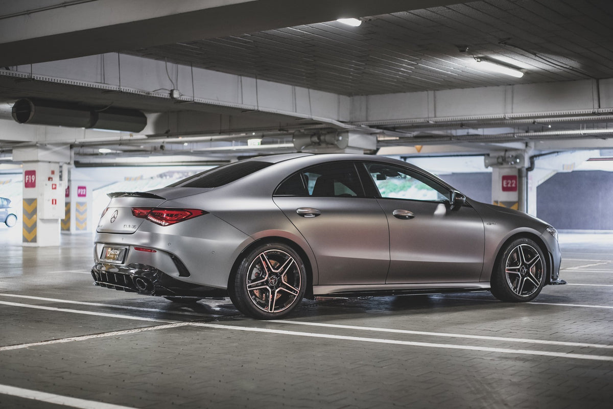 Street+ Seitenschweller Leisten passend für Mercedes-AMG CLA 35 / 45 C118 schwarz Hochglanz – Ansicht 7