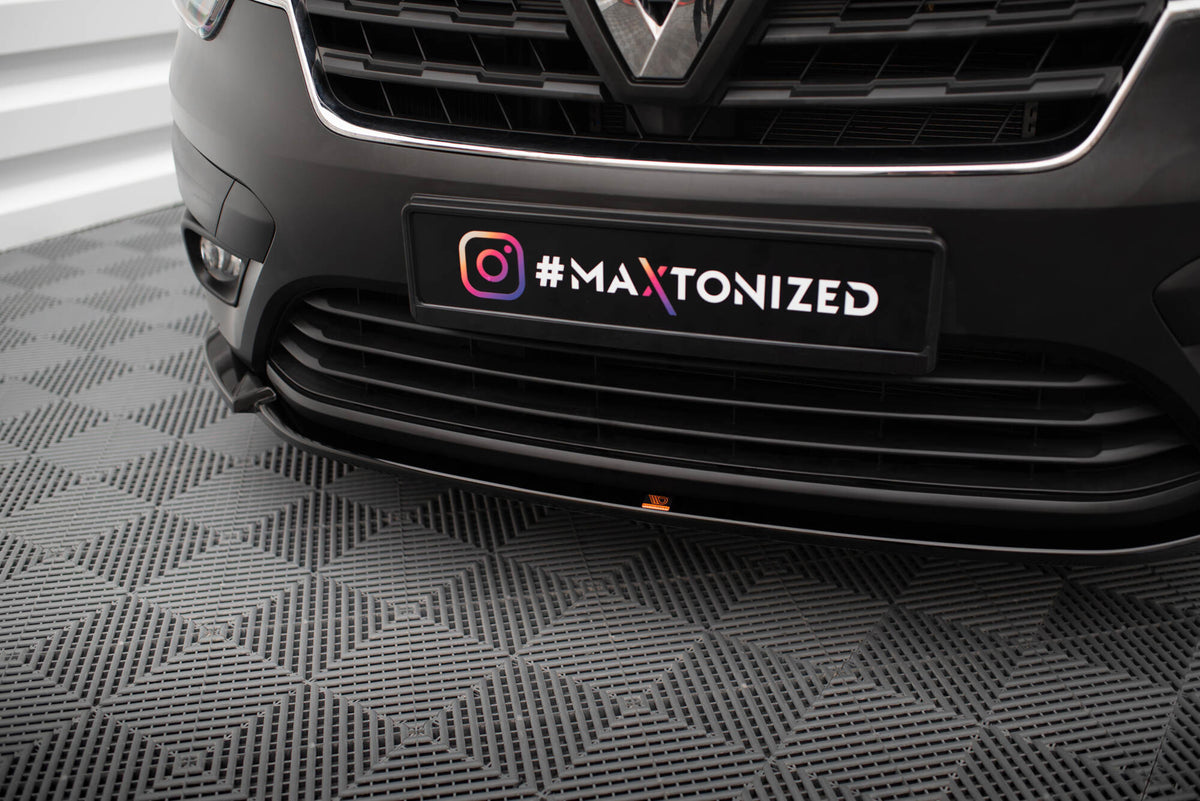 Street+ Spoilerlippe Front Ansatz passend für Renault Express Mk2 schwarz Hochglanz – Ansicht 3