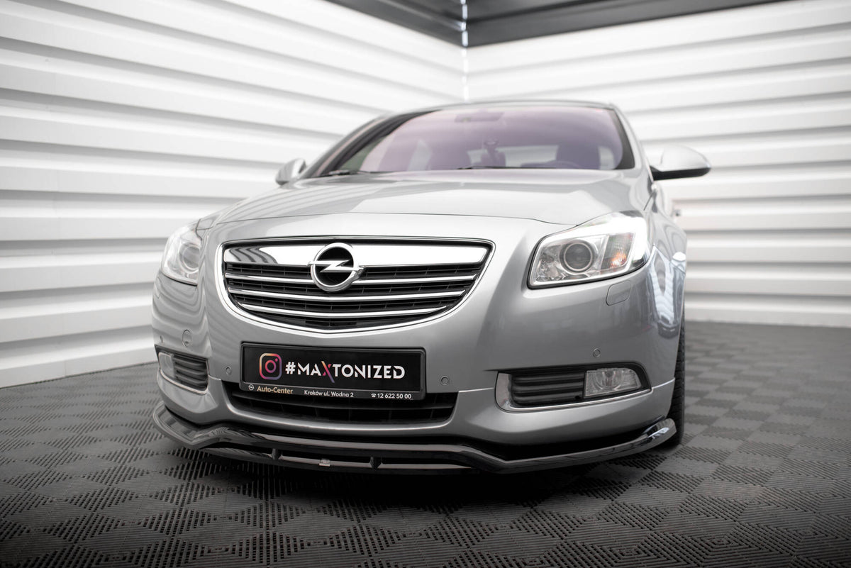 Street+ Spoilerlippe Front Ansatz passend für Opel Insignia OPC-Line Mk1 schwarz Hochglanz – Ansicht 3