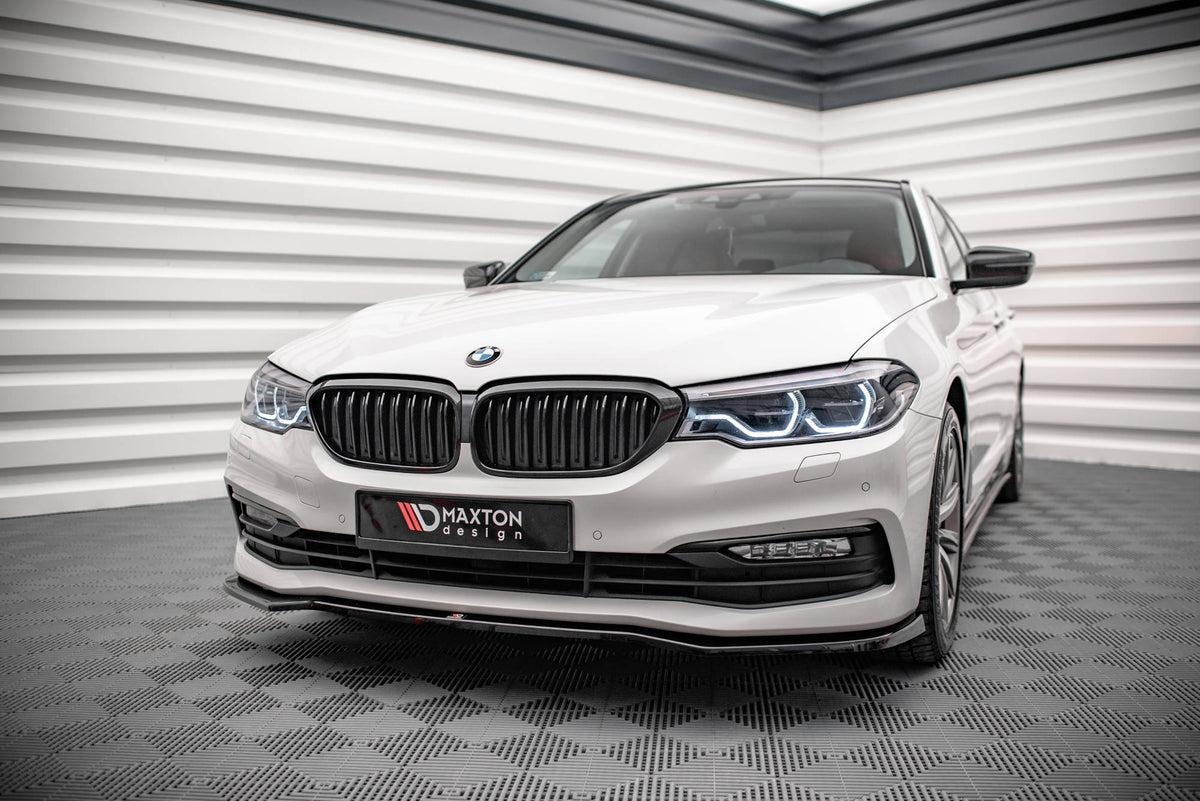 Street+ Spoilerlippe Front Ansatz V.1 passend für BMW 5er G30 / G31 schwarz Hochglanz – Ansicht 3