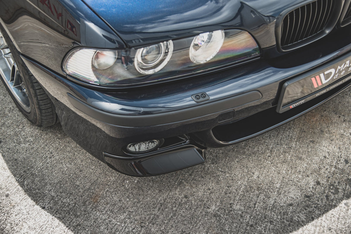 Street+ Spoilerlippe Front Ansatz passend für Seite BMW M5  / 5 M-Paket E39 schwarz Hochglanz – Ansicht 6