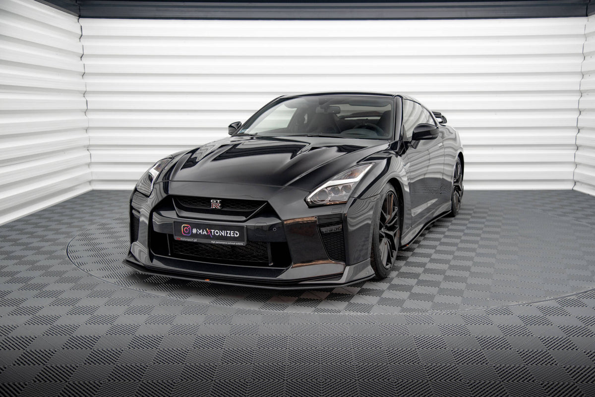 Street Pro Street+ Spoilerlippe Front Ansatz passend für Nissan GTR R35 Facelift – Ansicht 3
