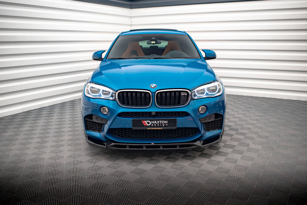 Street+ Spoilerlippe Front Ansatz V.3 passend für BMW X5 M F85 / X6 M F86 schwarz Hochglanz – Ansicht 1