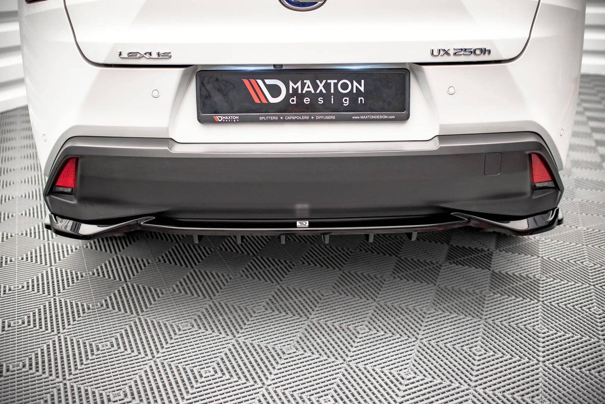 Street+ Mittlerer Diffusor RACE passend für Lexus UX Mk1 schwarz Hochglanz – Ansicht 4