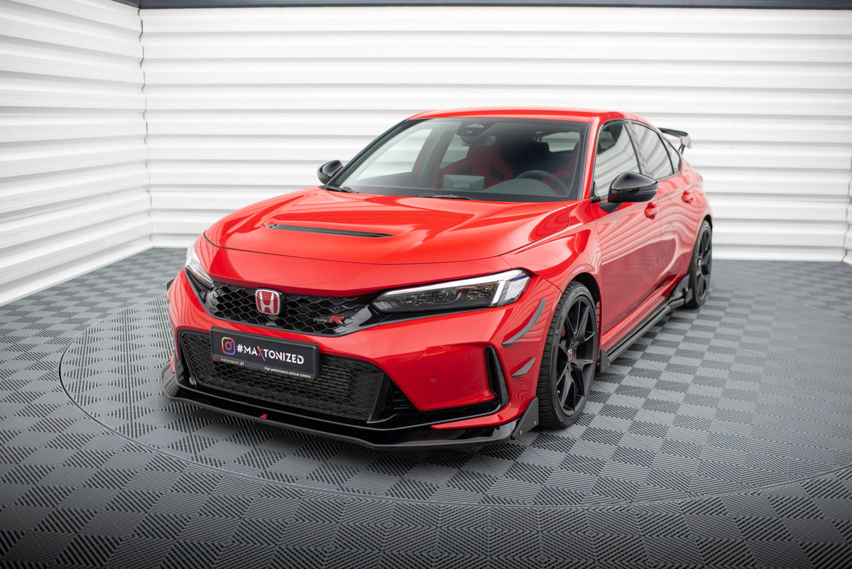 Street+ Spoilerlippe Front Ansatz V.1 + Flaps passend für Honda Civic Type-R Mk 11 – Ansicht 3