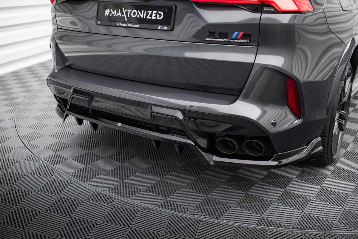 Street+ Mittlerer Diffusor RACE passend für BMW X5 M F95 / F95 Facelift  schwarz Hochglanz – Ansicht 4