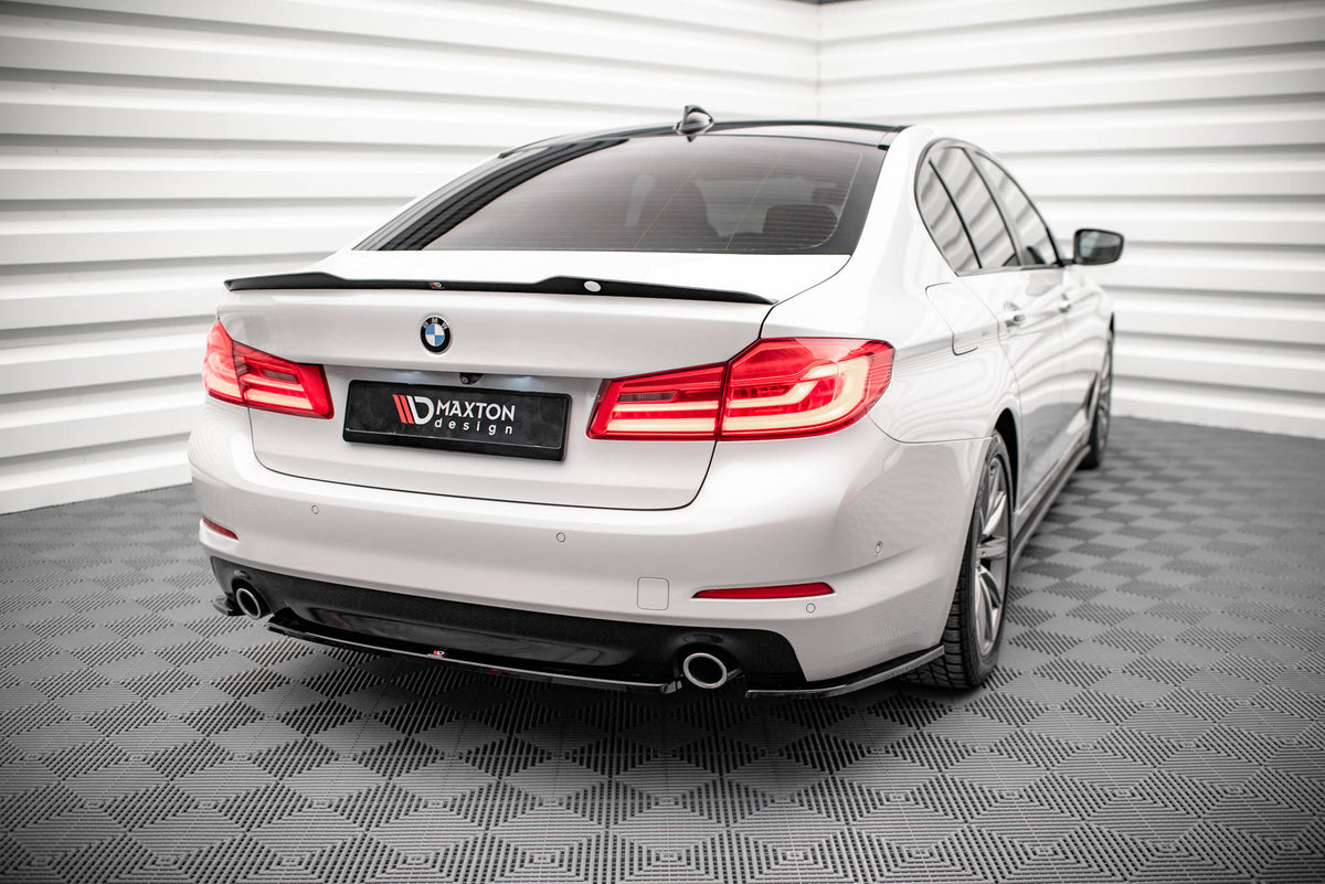Heck Ansatz Flaps Diffusor passend für BMW 5er G30 / G31 schwarz Hochglanz – Ansicht 4