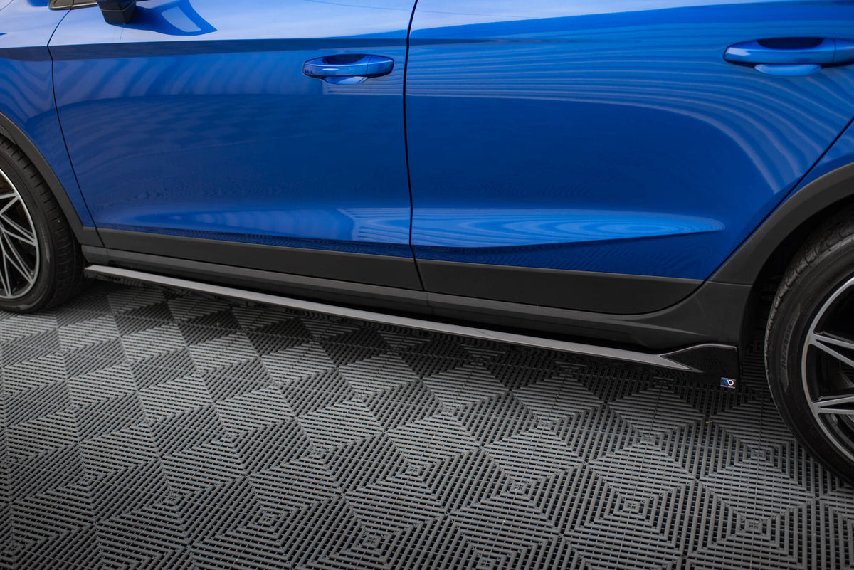 Street+ Seitenschweller Leisten passend für Seat Arona FR Mk1 schwarz Hochglanz – Ansicht 3