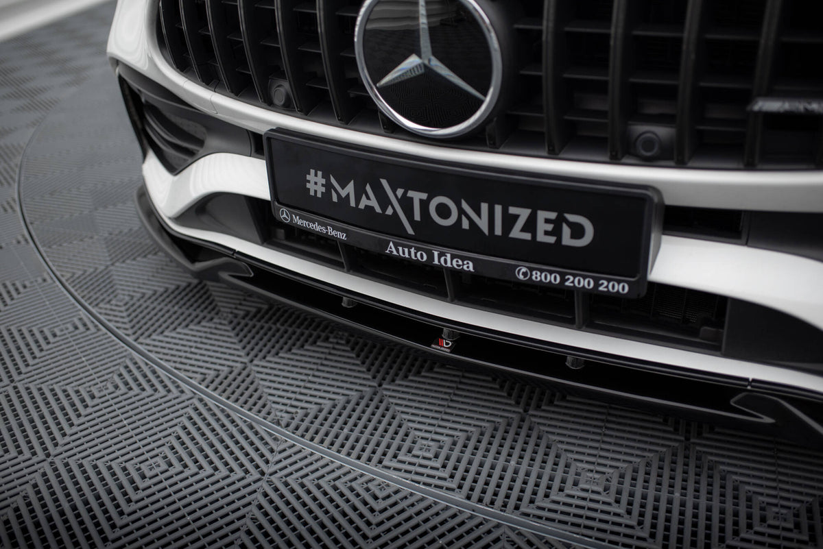 Street+ Spoilerlippe Front Ansatz V.1 passend für Mercedes-Benz C AMG-Line / 43 AMG W206 schwarz Hochglanz – Ansicht 5