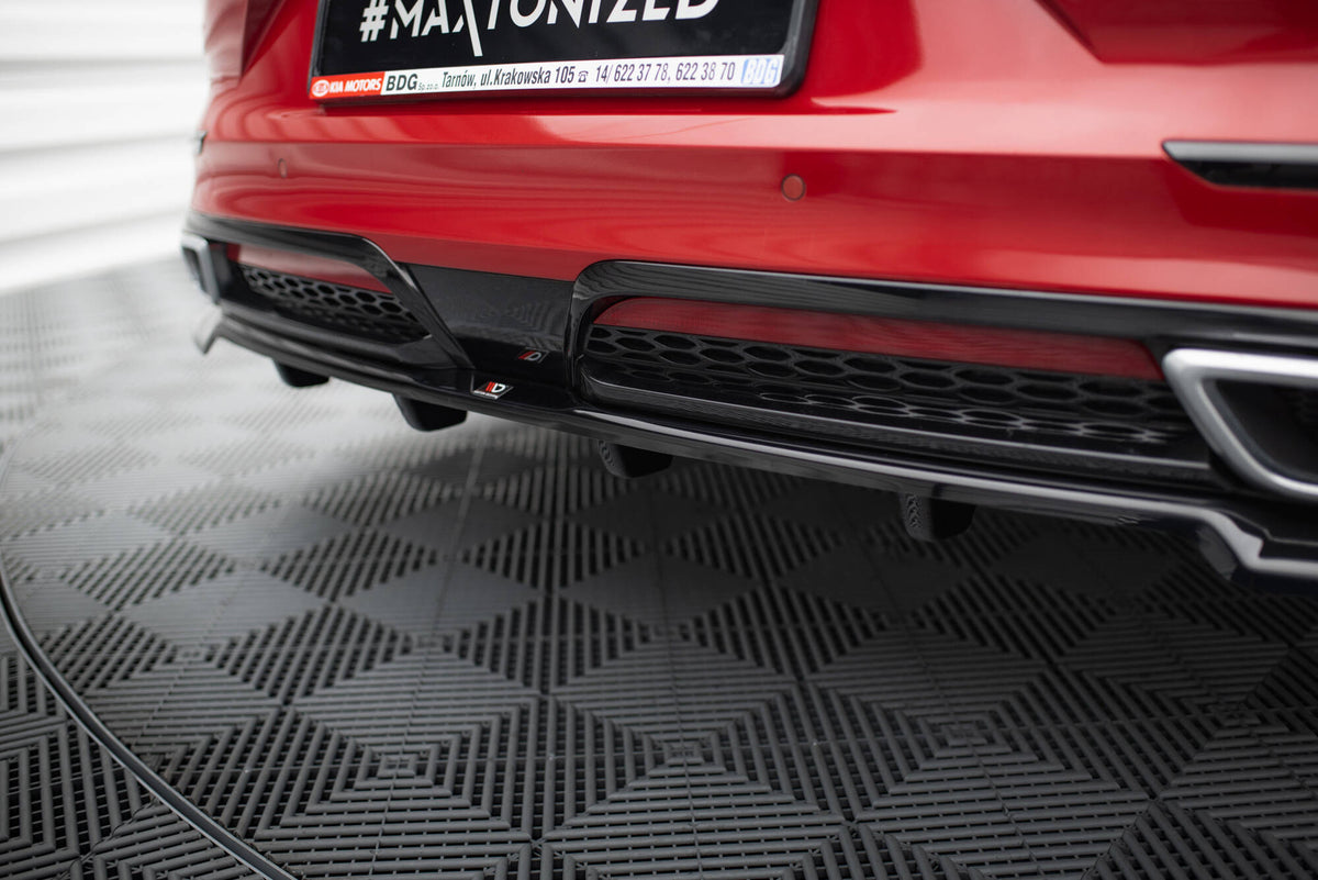 Street+ Mittlerer Diffusor RACE passend für Kia ProCeed GT-Line Mk1 schwarz Hochglanz – Ansicht 7