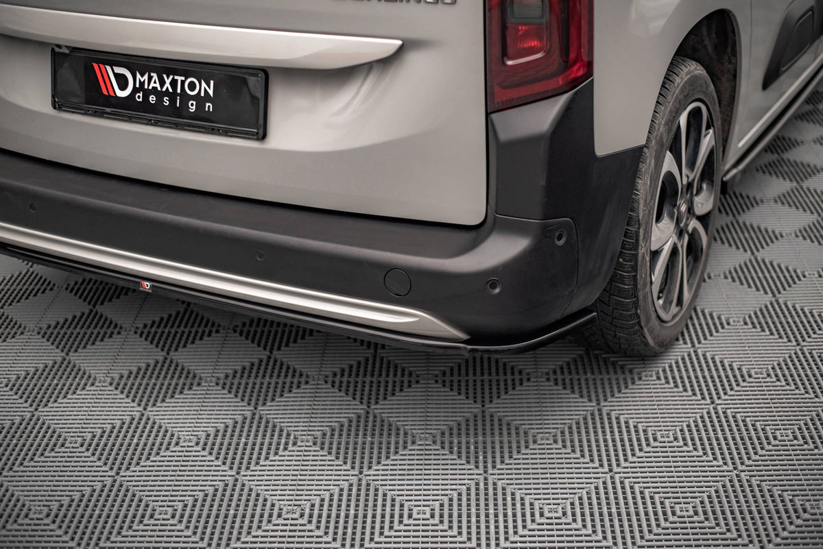 Heckansatz Citroen Berlingo Mk3 schwarz Hochglanz – Ansicht 4