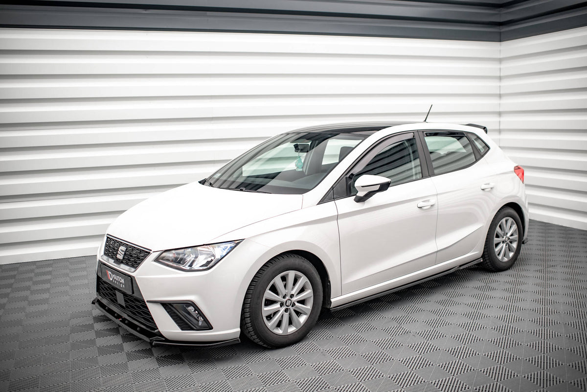 Street+ Seitenschweller Leisten V.2 passend für Seat Ibiza FR/ Standard Mk5 schwarz Hochglanz – Ansicht 1