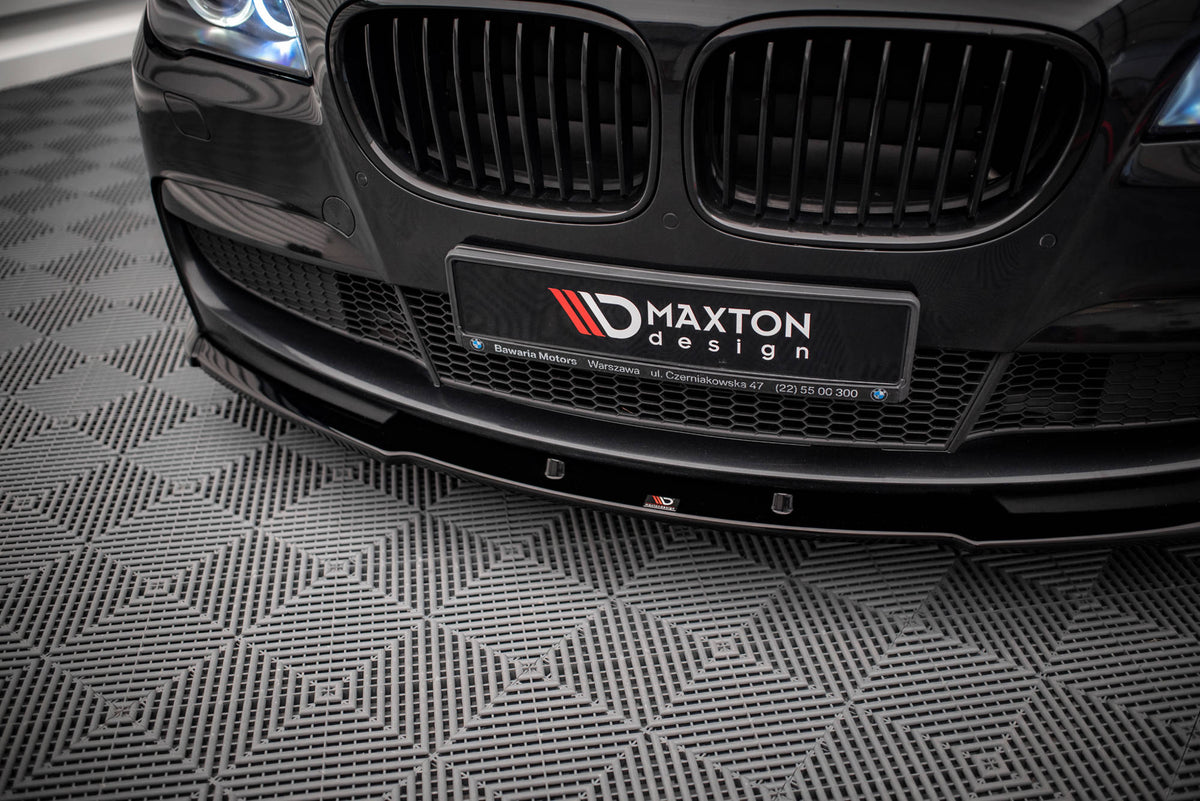 Street+ Spoilerlippe Front Ansatz V.1 passend für BMW 7 M-Paket F01 schwarz Hochglanz – Ansicht 3