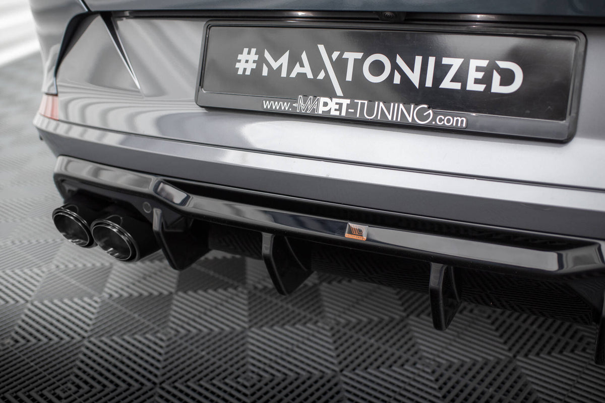 Diffusor Heck Ansatz V.3 passend für + Endrohre passend für Cupra Formentor VZ Mk1 / Mk1 Facelift – Ansicht 3