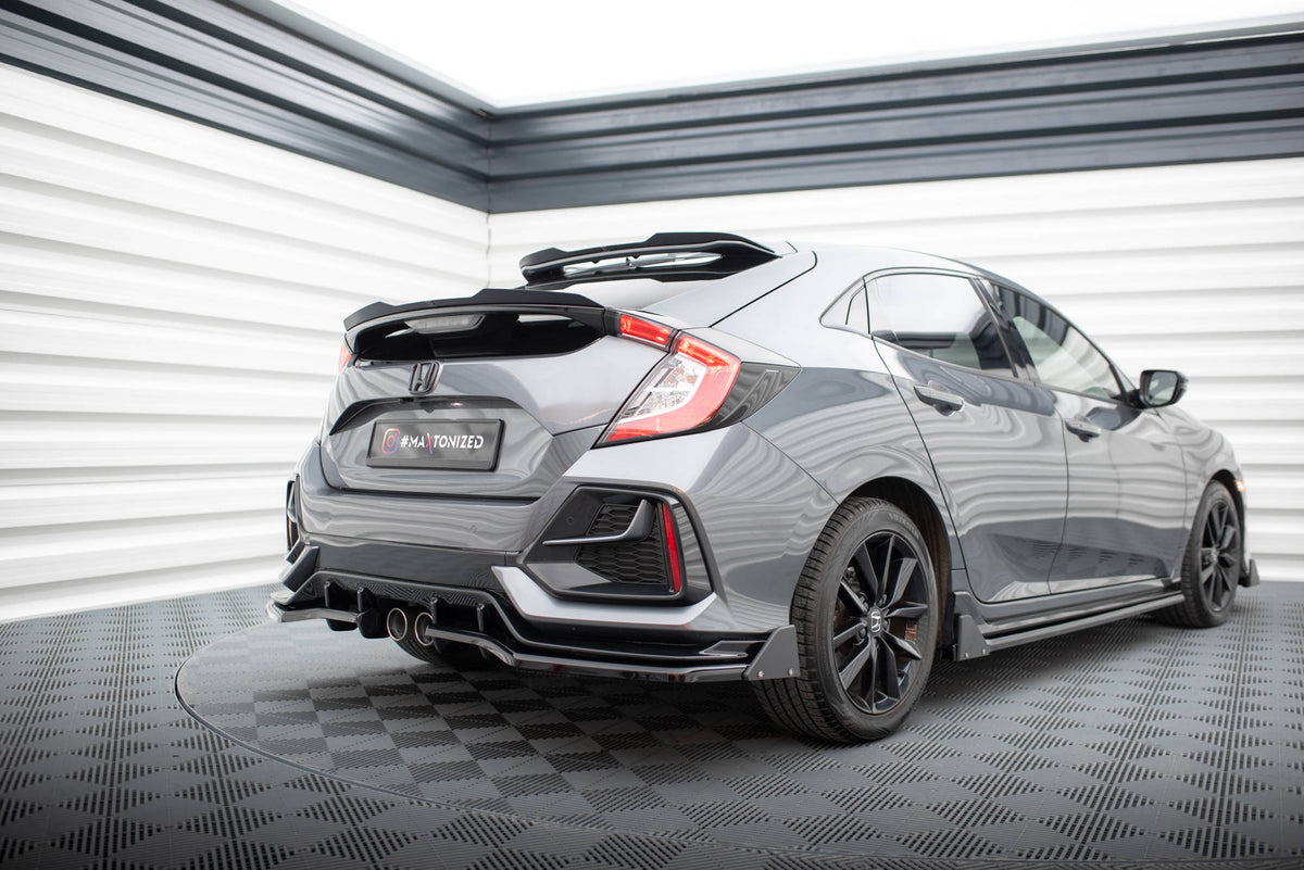 Heckansatz V.1 (mit einem vertikalem balken) + Flaps Honda Civic Sport Mk 10 Facelift – Ansicht 3