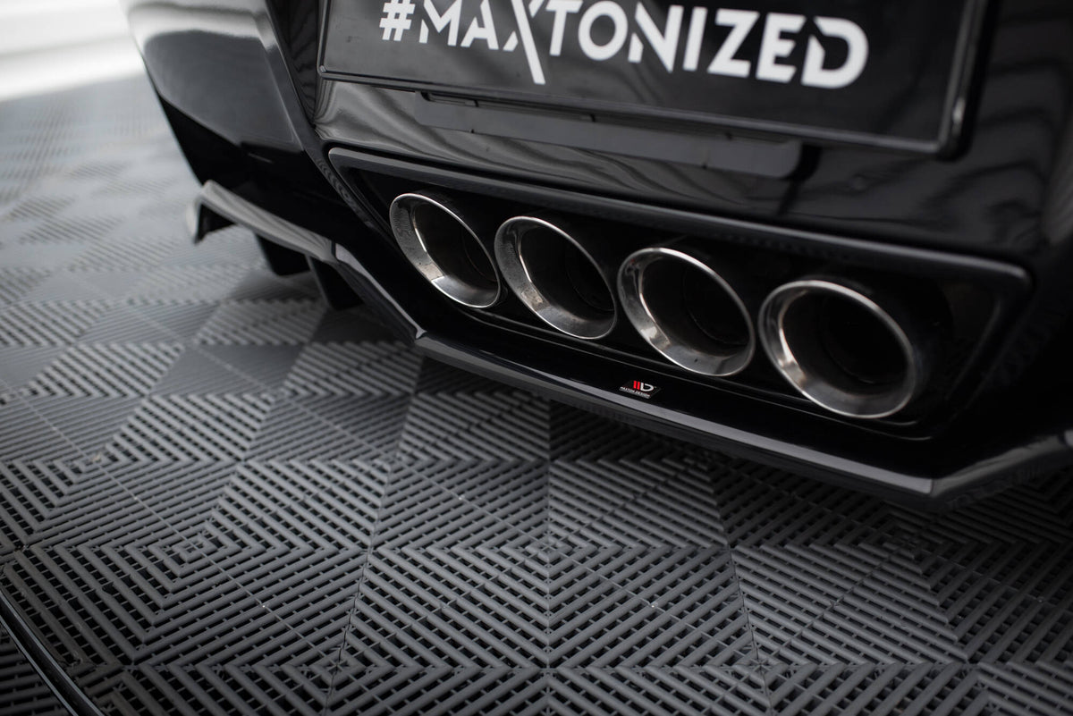 Mittlerer Diffusor Heck Ansatz DTM Look passend für Chevrolet Corvette C7 schwarz Hochglanz – Ansicht 5