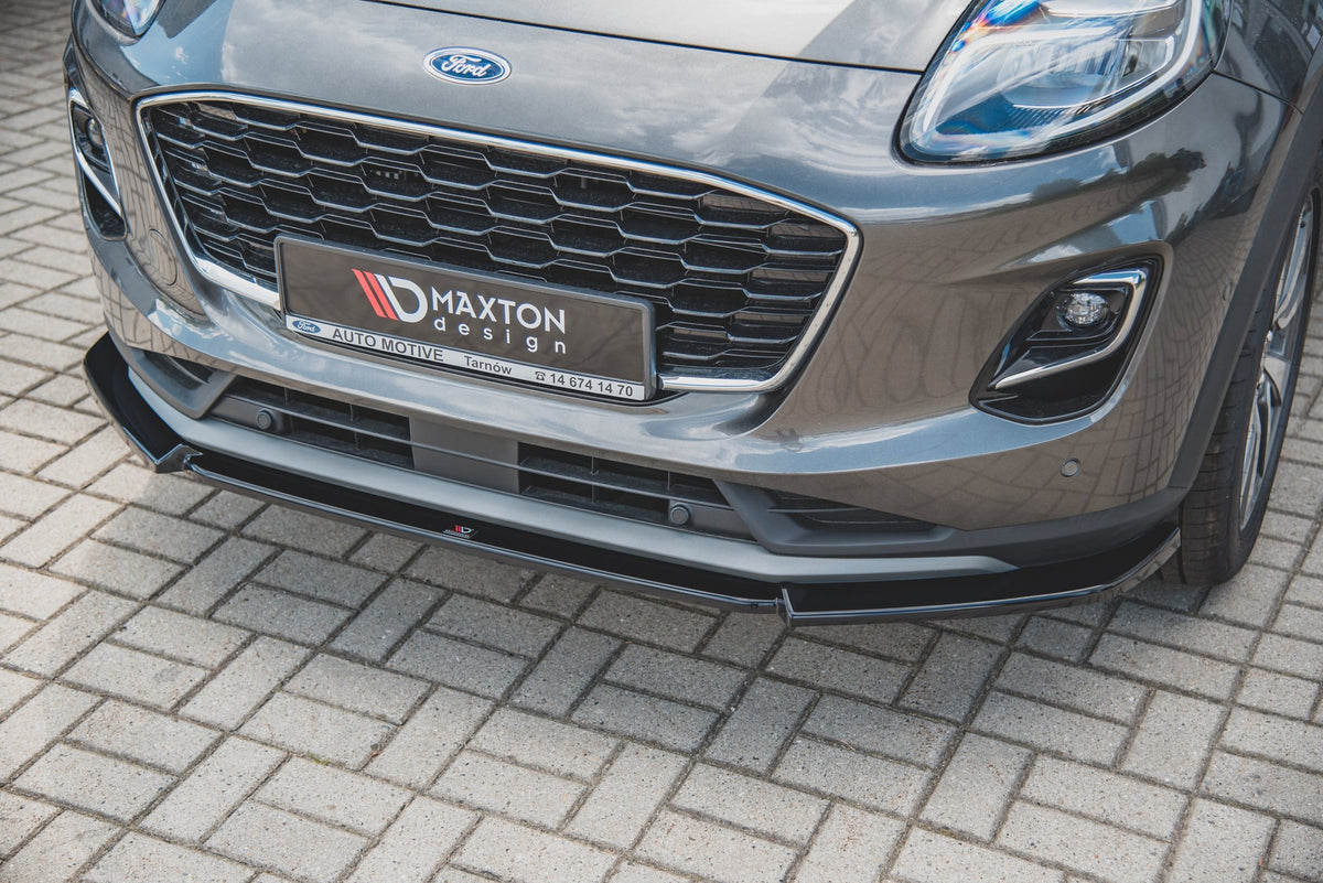 Street+ Spoilerlippe Front Ansatz passend für Ford Puma Mk1 schwarz Hochglanz – Ansicht 5