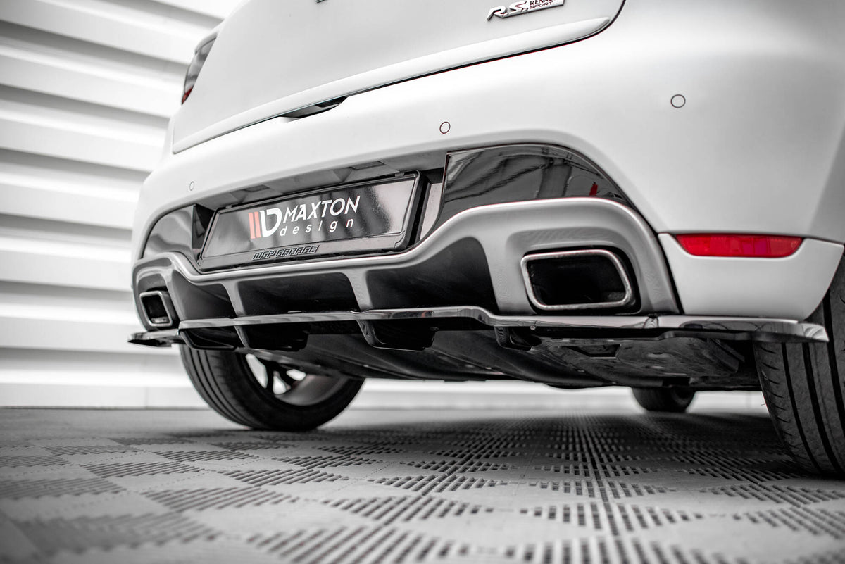 Street+ Mittlerer Diffusor RACE passend für Renault Clio RS Mk4 schwarz Hochglanz – Ansicht 4