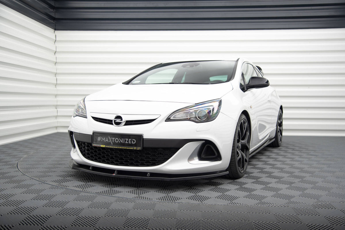 Street+ Spoilerlippe Front Ansatz passend für OPEL ASTRA J OPC / VXR v.1 schwarz Hochglanz – Ansicht 3