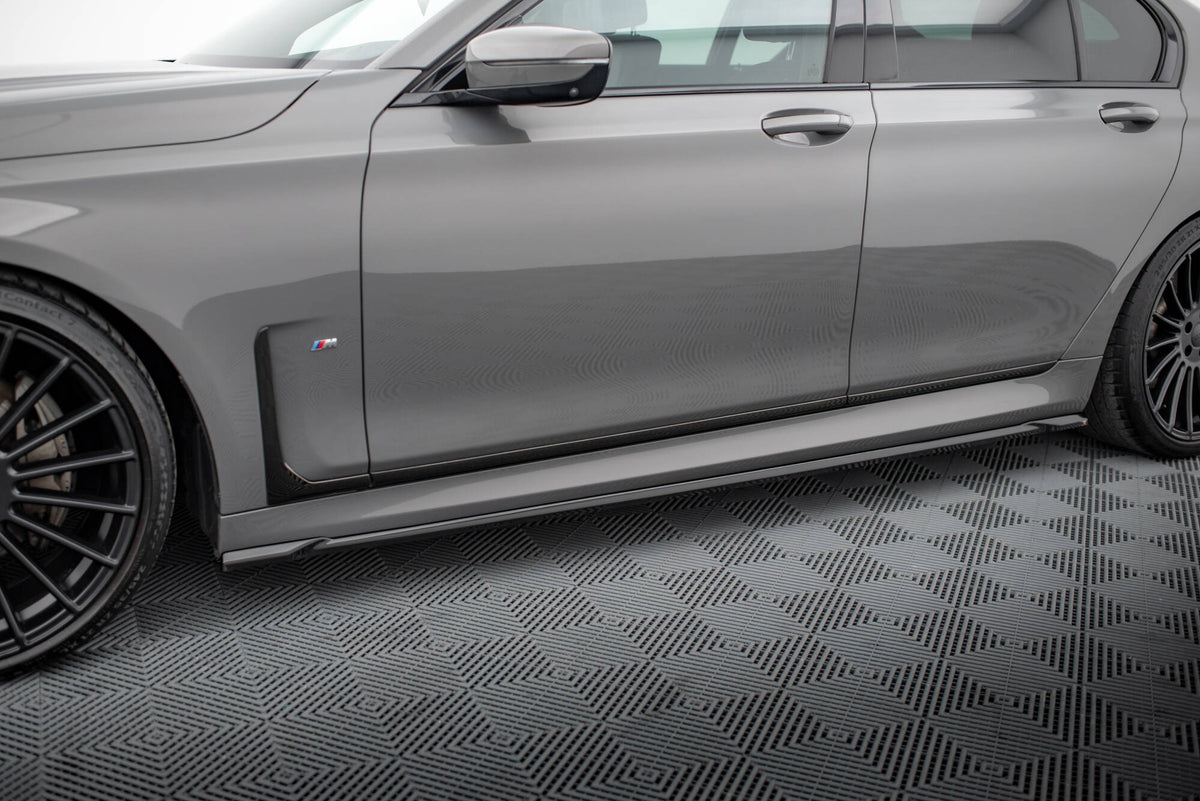 Street+ Seitenschweller Leisten V.2 passend für BMW 7 M-Paket G11  schwarz Hochglanz – Ansicht 3
