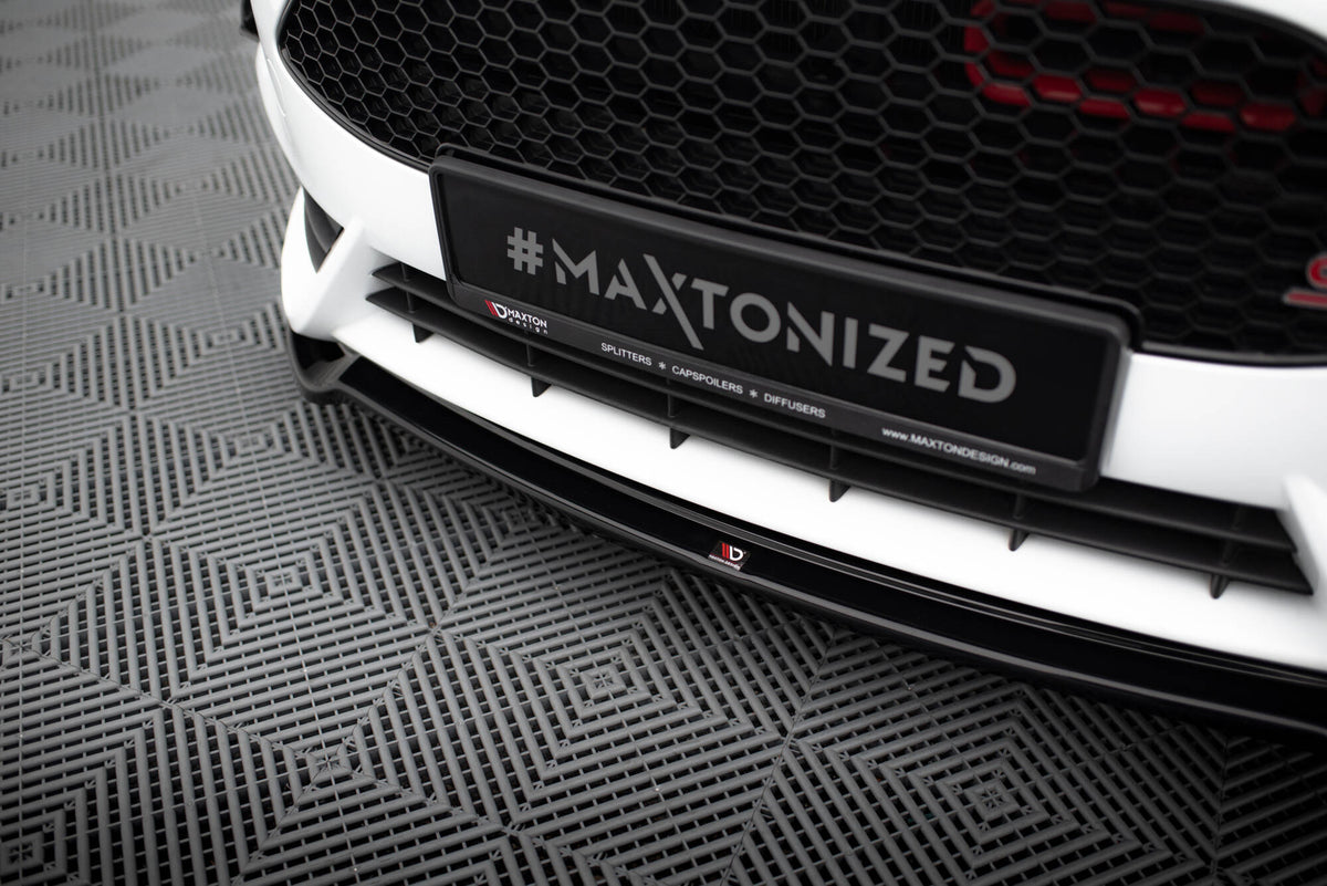 Street+ Spoilerlippe Front Ansatz V.3 passend für Ford Fiesta ST Mk7 FL schwarz Hochglanz – Ansicht 4