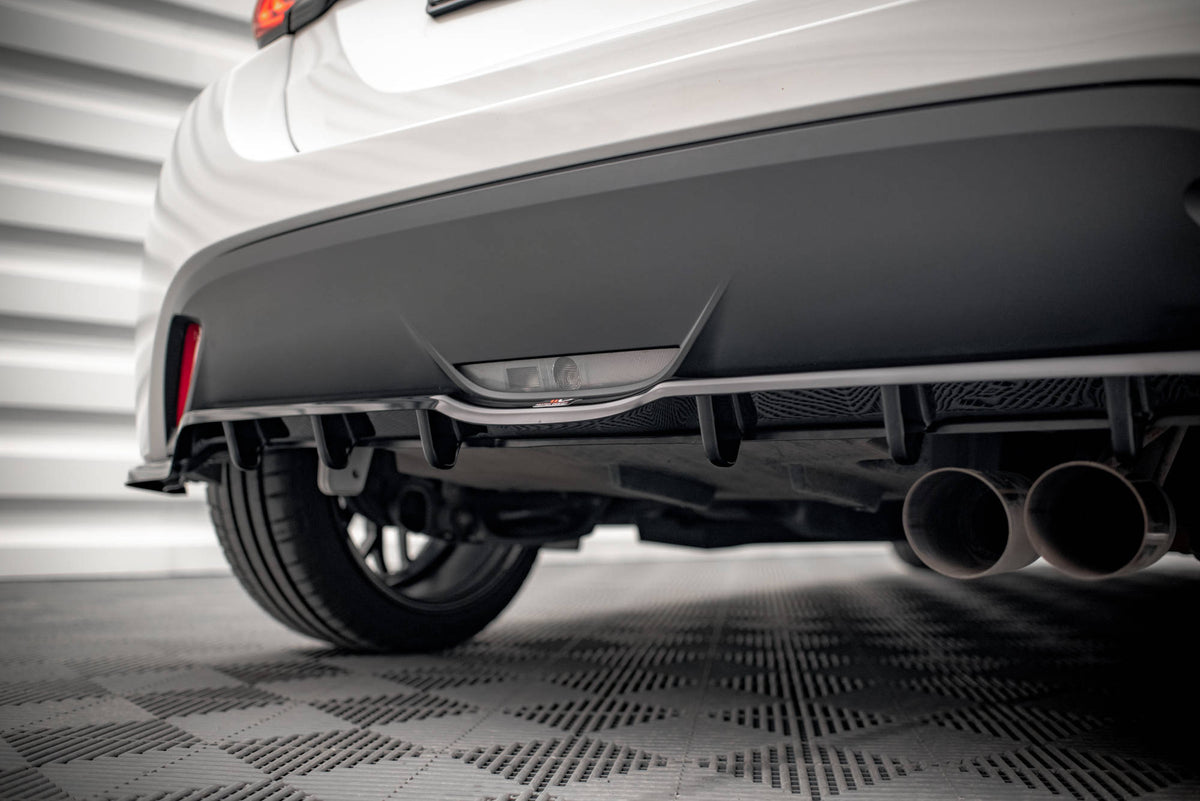 Street+ Mittlerer Diffusor RACE V.2 passend für Toyota Yaris Mk4 schwarz Hochglanz – Ansicht 4